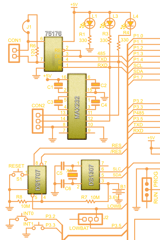 MCS51 Controller Circuit